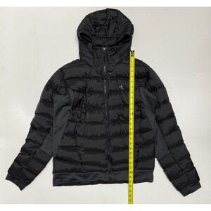 Adidas‎ Terrex Down Hooded Jacket Black Athletic Full Zip Mens Size L